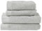 Zone Denmark Classic Handtuch Set Baumwolle, 2 x Handtuch 50x100 cm und 2 x Badetuch 70x140 cm, 100% Oeko-Tex Zertifizierte Baumwolle, 4er-Set, Soft Grey (Hellgrau)