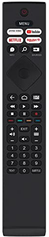 VINABTY HR45B-GJ02 398GR10BEPHN0042HR Mando a Distancia de Repuesto Compatible con Philips Smart LCD LED TV HR45B-GJ02 398GR10BEPHN0042HR 398GR10BEPHN0042BC 55PUS7406/12 43PUS7406 50PUS7406 55PUS7406