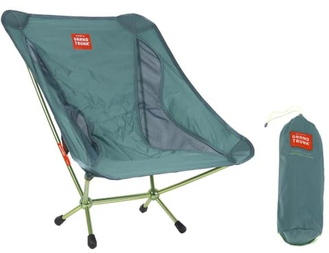 GRAND TRUNK Alite Mantis Stuhl | Leichter Stabiler Campingstuhl | Tragbarer, schneller und einfacher Aufbau | Rasenstuhl für Wandern, Rucksackreisen, Angeln und Strand - Fichtengrün