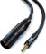 Veetop 1m 3.5mm to XLR Microphone Cable - XLR Male to 3.5mm Mini Jack TRS Balanced Audio Stereo Cable for Laptop, DSLR Camera, Sound, DV