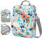 Dadanism 9-11 Zoll Tablet Tasche mit Schultergurt & Griff für iPad Pro 11, iPad Air 11, iPad (A16) 11, iPad 10. Gen 10,9, iPad 9/8/7. Gen 10,2, iPad Air 5/4, Galaxy Tab A9+ 11 Tab M11,Gras+Blume