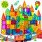 cossy Magnetische Bausteine 120 Teile,Magnetspiel für Kinder,Magnetbausteine für Jungen und Mädchen,Magnet Spielzeug für Geschenk ab 3 4 5 6 7 8 Jahre Kinder,Montessori Spielzeug