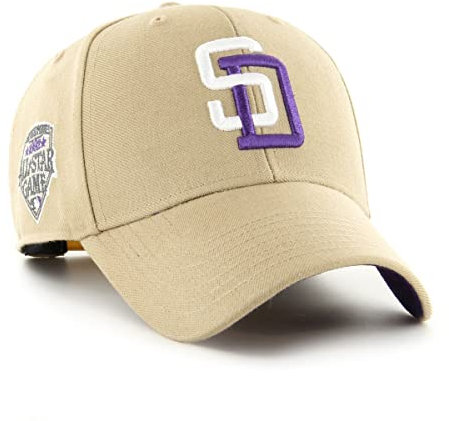 '47 San Diego Padres Khaki MLB All Star Game Sure Shot Most Value P. Snapback Cap - One-Size