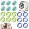 18PCS Dog Hair Remover Washing Machine,Pet Hair Remover Washing Machine for Laundry,Washing Ball Lint Remover,Washing Ball Lint Remover Dryer Balls Hair Catcher Laundry Clothes Hair Cleaning Tool