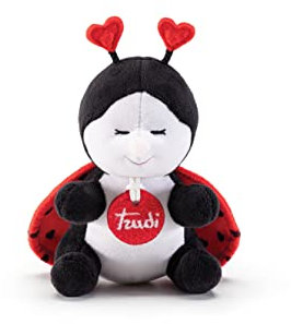 Trudi Trudino Marienkäfer mit Herzen Plüsch-Glücksgeschenk, Valentinstag | 10x16x10cm Grosse XS | Celebration | Modell 29840