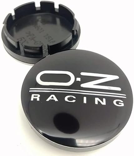 WOAFEY Nabendeckel 4 STÜCKE 56mm für OZ Racing Car Rad Center Hub Cap Auto Styling Felgen Abdeckung Badge Emblem Aufkleber Radnabenkappen,C-56MM