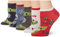 Star Wars Damen Mandalorian Holiday 5er-Pack No Show Socken, Rotes Sorbet, 42-44.5 EU