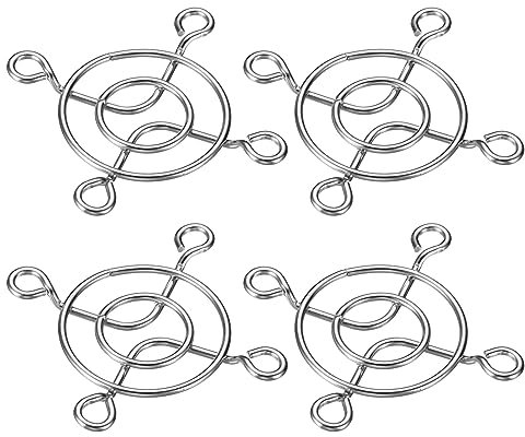 PATIKIL 40mm Fan Finger Grill, 4 Pack 304 Stainless Steel Grill Protector Guard Fan Protective Cover for 40x40mm Fans for Equipment Computer DIY, Silver