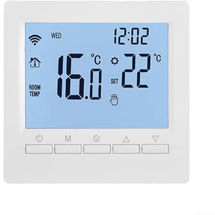 per Tuya - Regolatore di temperatura WiFi, termostato digitale intelligente LCD, regolatore programmabile della temperatura del riscaldamento a pavimento, controllo vocale (riscaldamento elettrico a