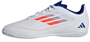 adidas Unisex F50 Club Football Boots Indoor Fußballschuhe, Cloud White/solar red/Lucid Blue, 46 2/3 EU