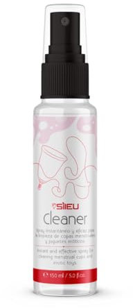 Sileu Cleaner– Spray Limpiador Desinfectante y Esterilizador Antibacterial para Copas Menstruales, Juguetes - Higiene Íntima – Elimina Bacterias y Gérmenes – 150 ml