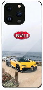 NDMUS Rundumschutz Handyhülle, für Bugatti Stilvolles Auto-Emblem-Erscheinungsbild Dünn Full Body Protection Stoßfest, für,iPhone 13 pro max case