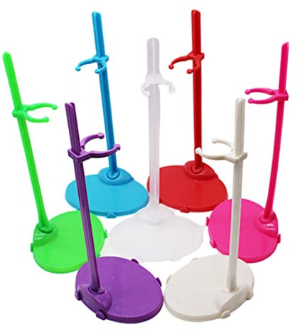 Muzrunq Doll Stand Doll Display Ständer Einstellbar Support Stand Rep up Mannequin Model Figure Ständer Plastikanzeige Inhaber für Puppenspielzeug Puppen Spielzeug 12 PCs