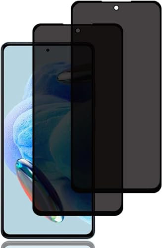 Fiokxie [2 Piezas] Protector Pantalla de Privacidad para Xiaomi POCO X6 Pro - Anti-espía Cristal Templado 3D Cobertura Completa, Anti Spy Vidro Templado 9H dureza Screen Protector