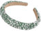 Serre-tête en cristal étincelant, Serre-tête étincelant, Serre-tête à la mode Bijoux de chapeau pour femmes, Serre-tête argenté tressé Fille (Vert)
