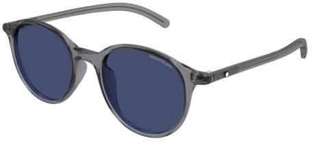 Montblanc Herren Mb0326sa Sunglass Man Recycled Injected Sonnenbrille, bunt