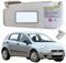 ALETTA PANTINA PARASOLE SINISTRA per FIAT GRANDE PUNTO e PUNTO EVO CON TASCA e SPECCHIO + GANCIO PANTINA DIREZIONALE