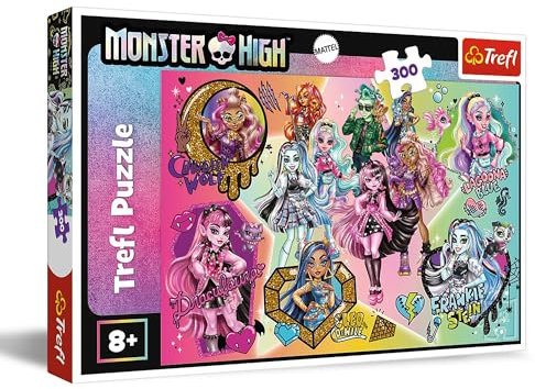 Trefl - Monster High, Zombies Gewinnen! - Puzzle 300 Elemente - Buntes Puzzle mit Puppen, Kreative Unterhaltung, Spiel für Kinder ab 8 Jahren