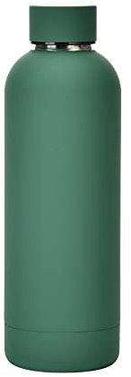 Termo de acero inoxidable 304 con forma de taza de vacío, 500 ml, portátil, para coche, color verde, 500 ml