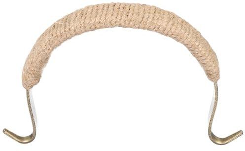 sourcing map Metal Tea Pot Handle Rope Wrapped Handle U-Shape Handle Replacement for Span 3.5-4.5 Inch Ceramic Pottery Teapot Kettle Accessories Supplies, Bronze