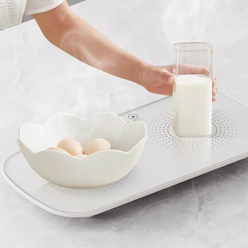 Electric Warming Tray, Food and Plate Warming Tray Constant Temperature Table Heating Board Hot Plate Food Warmers for Home Restaurants(UK)