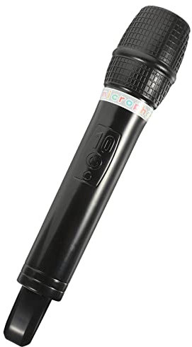 JOINPAYA Simulation Microphone Model Echo Speaker Party Prop Microphone Fake Microphone for Kid Mic Children Play Microphone Toy Microphone Prop Dress Black Plastic