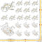 nuluxi 18 Stück 8mm COB LED Streifen Verbinder, COB LED Connector 2 Pin 8mm COB LED Streifen Eckverbinder L-form x 12 und I-form COB LED Streifen auf Kabelverbinder x 6 für 8mm LED Streifen 12V 24V