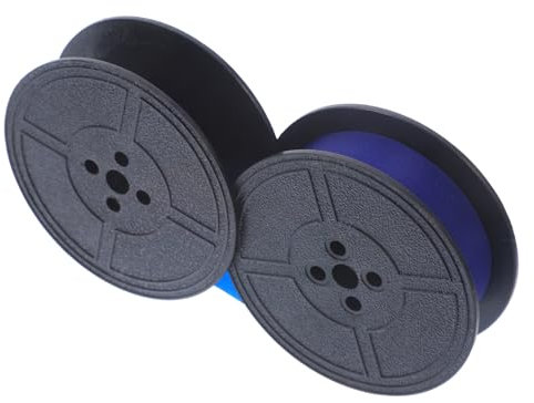 SHOWERORO Typewriter Ribbon Nylon Ersatzband Mit Doppelspule Blau Klare Tinte Verschleißfest Für Alte Mechanische Schreibmaschinen Kompatibel Mit Feiyu Changkong Geeignet