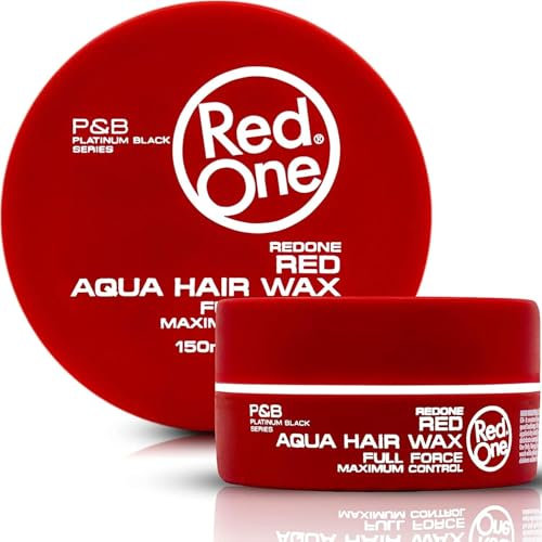 RedOne Aquatisches Haarwachs Rot 150ml | Kantenkontrolle | Ultra-Halt | Haarwachs für Männer und Frauen | Erdbeerduft | Maximale Kontrolle