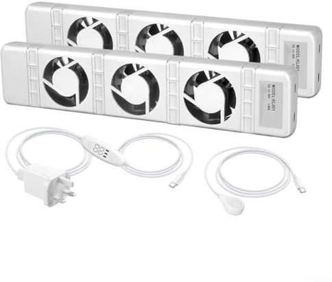 Ventilador de radiador, ventilador de radiador 3.0 para radiador inteligente, juego de extensión, ventilador de ventilador, fácil de instalar, 20 dB, 320 x 70 x 30 mm, para circulación de aire, para