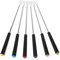 Giantree 6Pcs Fondue Forks Stainless Steel, 9 Inch Fondue Cheese with Heat Resistant, Fondue Sticks Fruit Fork, Chocolate Fondue Set for Chocolate Fountain Cheese Fondue Dessert Meat