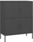 Lagerschrank Anthrazit 80x35x101,5 cm Stahl Schränkchen Küchenschrank Apothekerschrank Küche Aktenschrank für Arbeitszimmer Wohnbereich Abstellraum Küche
