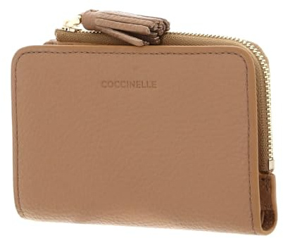 Coccinelle Leder Geldbörse Tassel Wallet Skin Hellbraun