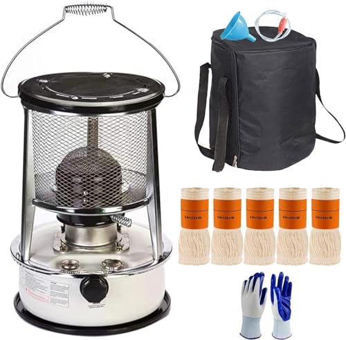 Réchaud à pétrole portatif, brûleur à pétrole sans électricité, 6 L, Blanc