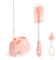 Vicloon Silicone Baby Bottle Brush, 4 in 1 Stand Bottle and Teat Cleaning Brush, Bottle Cleaner Brush for Cleaning Water Bottles Baby Bottles Glass Cup Thermoses（Pink）