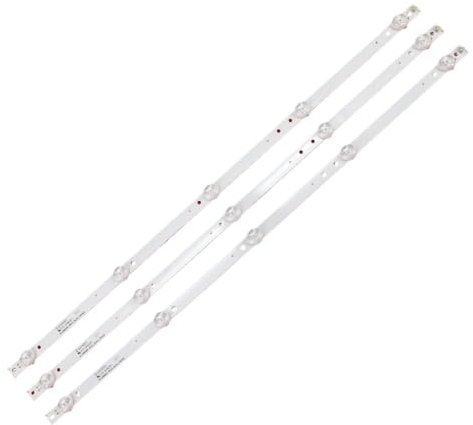 RCBCPLGLNK Bande de rétroéclairage LED 530 mm Compatible for téléviseur Proline Bravis 28C2000B 28 Pouces L2830HD SVJ280A01 REV3 5LED 130402 M280X13-E1-H 2013CH280 13Y Bande Lumineuse pour téléviseur