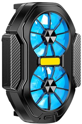 Birtern Phone Cooler - Clamp-On Mobile Phone Cooling Pad 2-Fan | High-Efficiency Smartphone Heat Dissipation Tool for Watching Videos Playing Games Music Listening