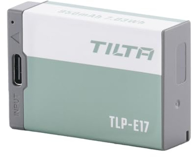 Tilta LP-E17 Akku, USB-C R50 Akku kompatibel mit Canon EOS R50, R100, R8, R10, RP, 850D, 200D, PowerShot V10 TLP-E17-AG
