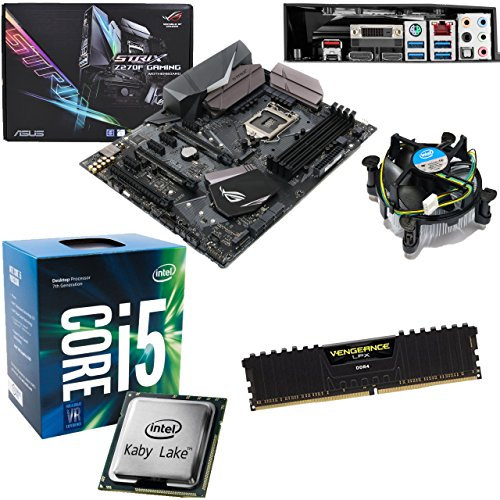 Components4All INTEL Kaby Lake Core i5 7500 3.4Ghz CPU (Turbo 3.8Ghz), ASUS ROG Strix Z270F Gaming Motherboard & 4GB 3200Mhz Corsair DDR4 RAM Pre-Built Bundle