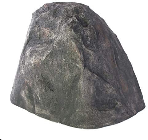 INNA-Glas Dekofelsen Andreas, grau, 76x66x65cm, wetterfest - Abdeckstein Teich Dekoration