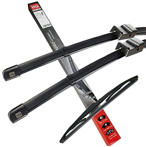 HQ Automotive Escobillas limpiaparabrisas para Citroen C4 Grand Picasso (2006-2008) (2007-2008), kit delantero y trasero, Adr03-232|Hq14B