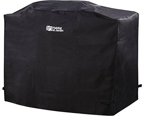 Habitat et Jardin - Housse pour Barbecue Party 3-108 x 55 cm - Noir