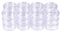 BENECREAT 24 Pack 20ml Empty Clear Plastic Bead Storage Container jar with Rounded Screw-Top Lids for Beads, Nail Art, Glitter, Make Up, Cosmetics and Travel Cream