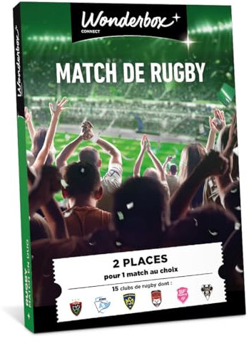 100% Rugby – Match en Duo - Coffret Cadeau - Ticketbox - Idée Cadeau Divertissement