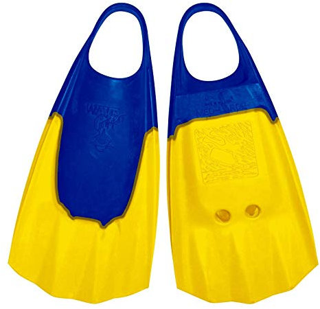 Wave Gripper Bodyboard Flosse MS 39-40 Blau Gelb