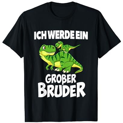 Ich Werde Großer Bruder | Dino Sohn Junge Baby T-Shirt