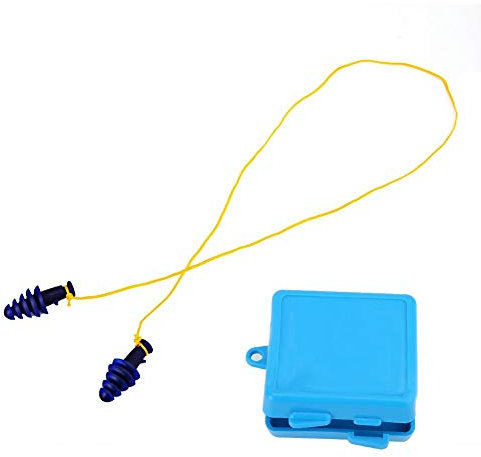 Sonew Ohrstöpsel zum Schlafen, Earplugs Anti-Noise, 25DB Nrr Earplugs Schlafstudie Gehörschutz, Noise Cancelling Ohrstöpsel mit Lanyard