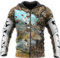 Sweat à Capuche Animal de Chasse au Canard imprimé 3D Harajuku Streetwear Hoodies Unisexe Veste décontractée survêtements Zip Hoodies S