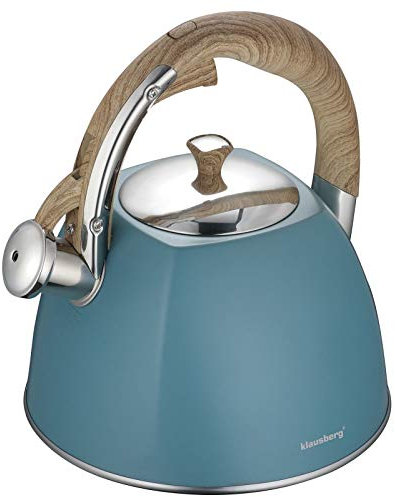 Klausberg WASSERKESSEL 3L MIT Pfeife KB-7499 Flötenkessel Wasserkocher Türkis