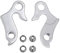 Schaltauge Unisex Aluminiumlegierungs Schaltauge MTB-Schaltauge Mech Schaltwerk Fahrrad Aufhänger Adapter Aluminiumbügel Schaltauge Rennrad Trekking Erwachsene, Einheitsgröße, Silber 2 Stück